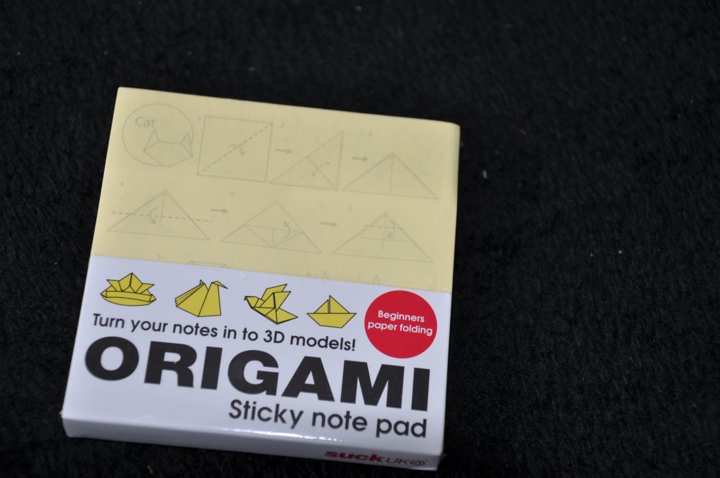 vakantiekoffertje origami notes