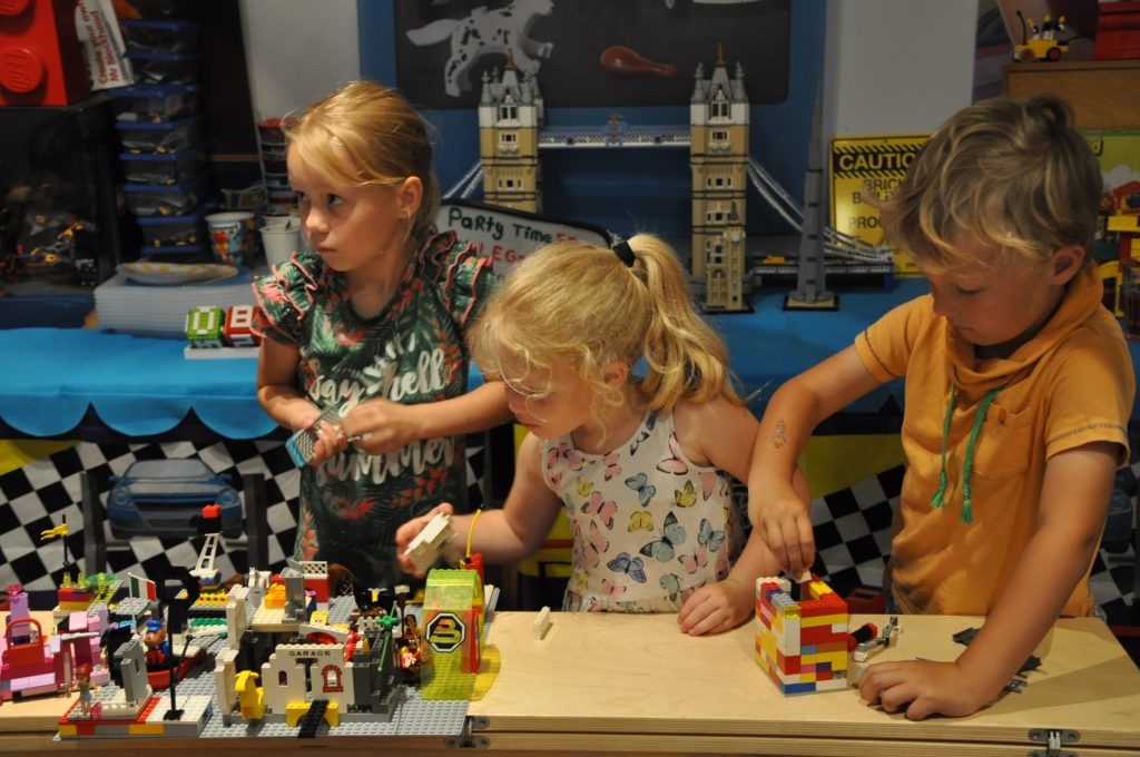lego bouwen kinderfeestje