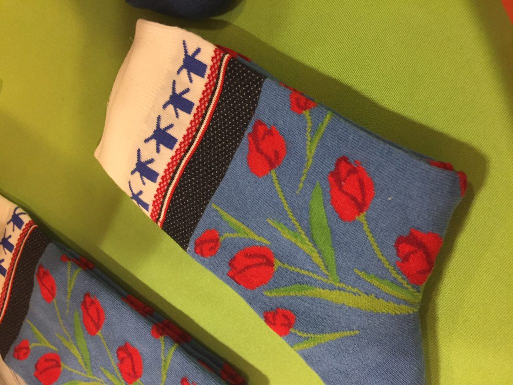 sokken met tulp