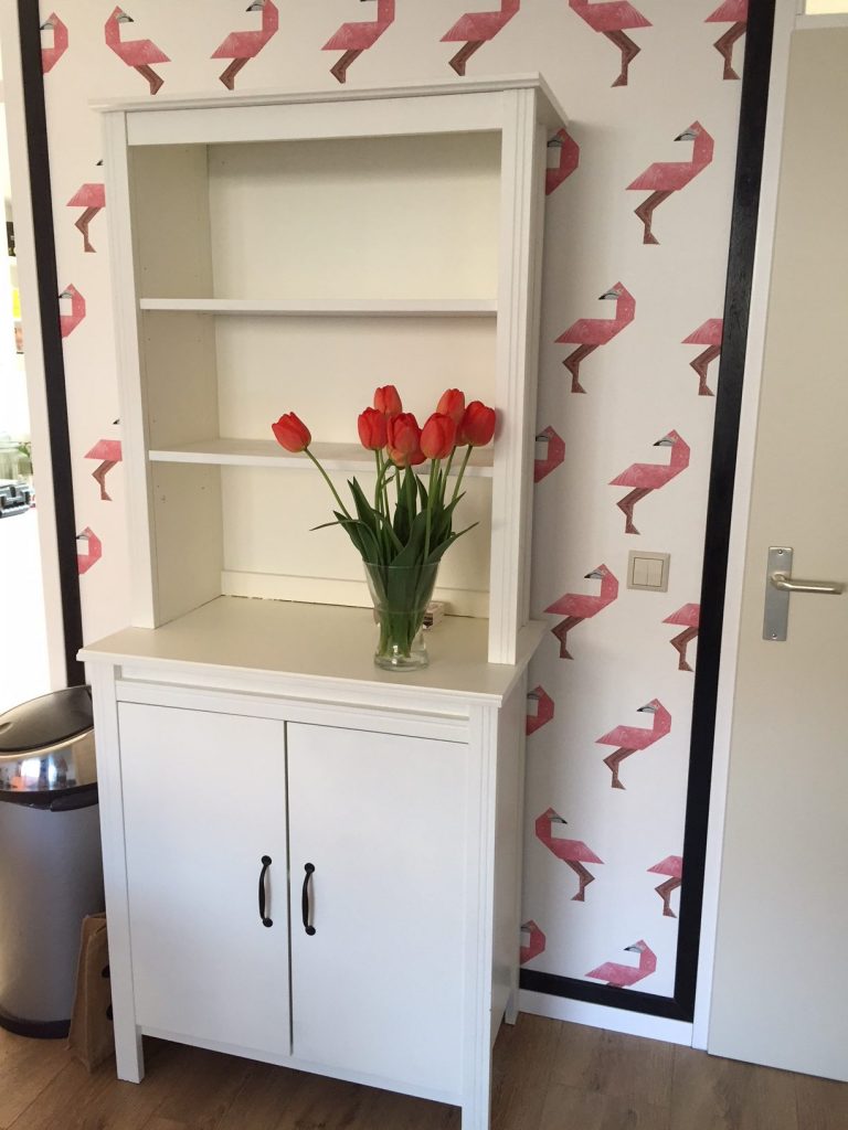 flamingo behang kek amsterdam