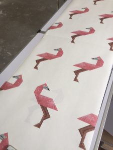 flamingo behang