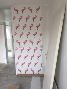 flamingo behang