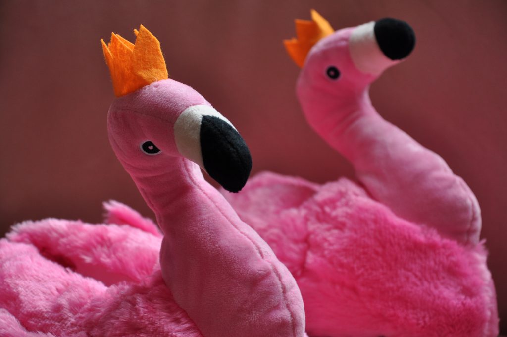 megagadgets schoplog flamingo pantoffels
