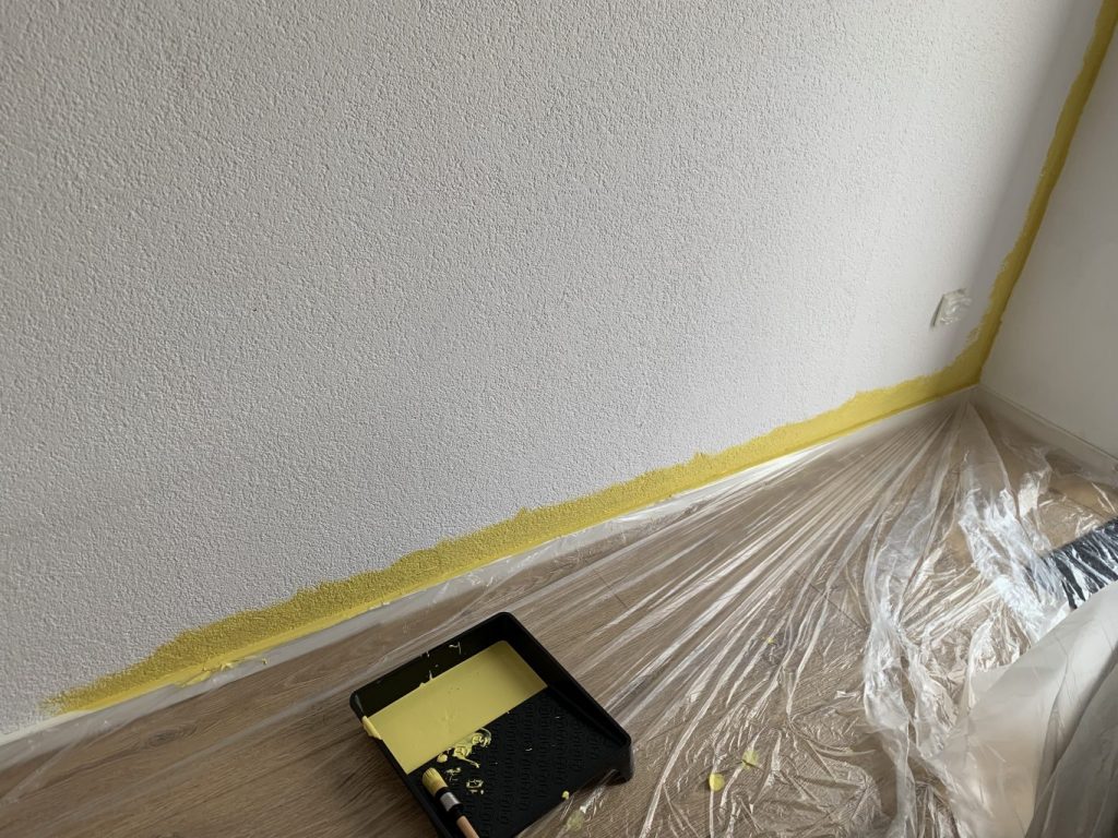 flexa verf gele muur
