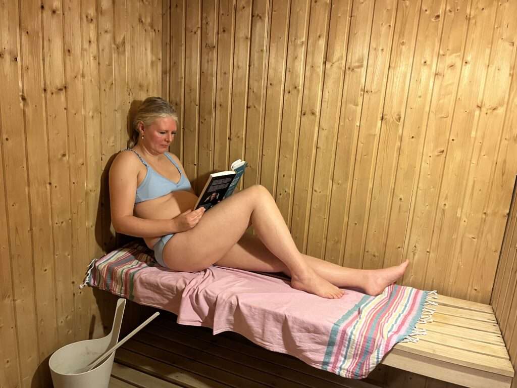opwarmen in de sauna