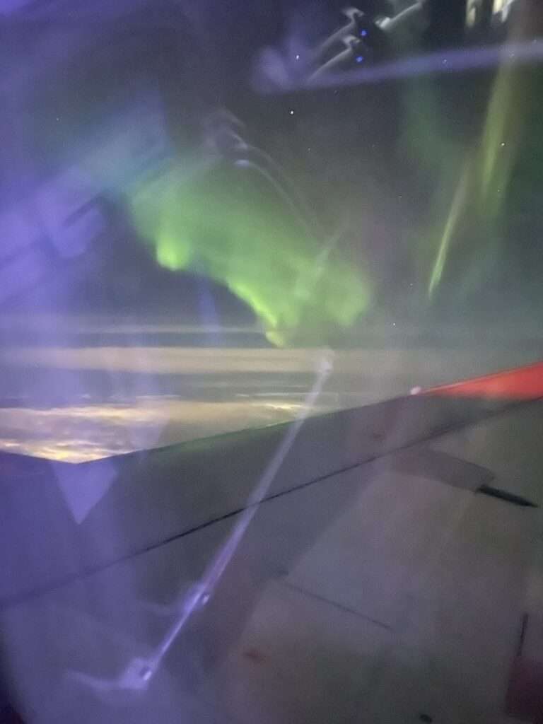 aurora vanuit vliegtuig